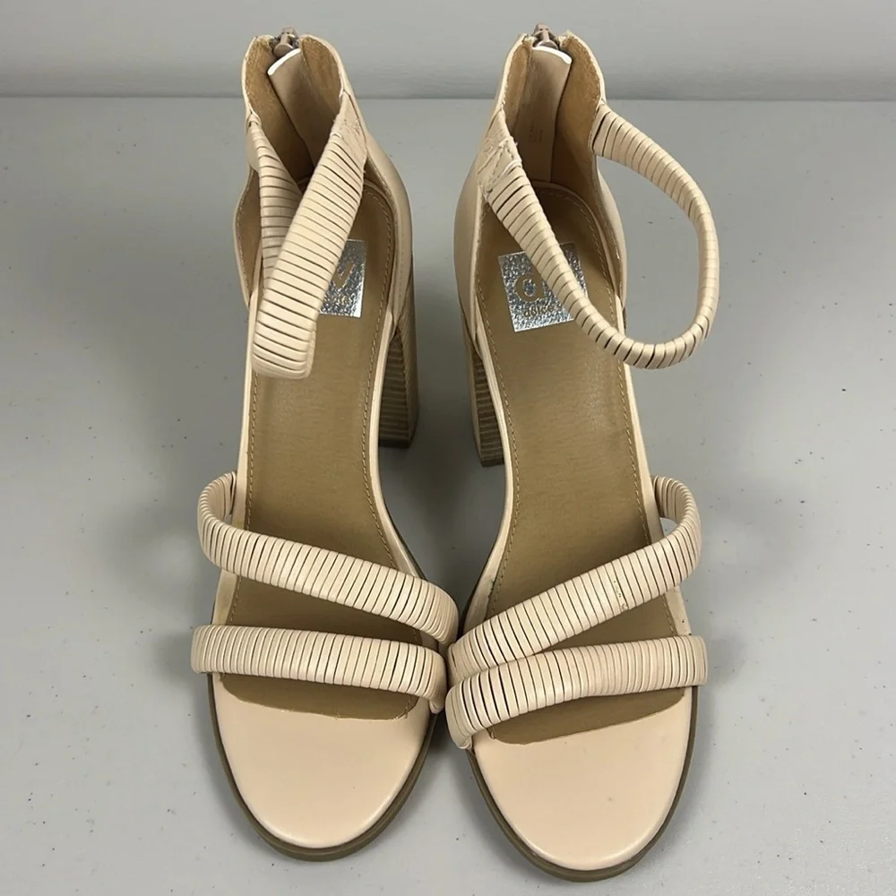 DV by Dolce Vita Bleeker Block Heel Strappy Pump Stretch‎ ankle wrap